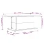 White engineered wood coffee table 102x55.5x40 cm by vidaXL, Coffee table - Ref: Foro24-810307, Price: 44,38 €, Discount: %