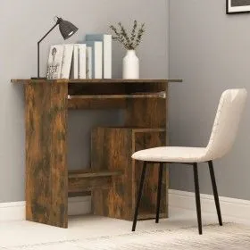 Schreibtisch aus geräuchertem Eichenfurnier 80x45x74 cm von vidaXL, Schreibtische - Ref: Foro24-815477, Preis: 62,45 €, Rabat...