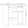 Schreibtisch aus geräuchertem Eichenfurnier 80x45x74 cm von vidaXL, Schreibtische - Ref: Foro24-815477, Preis: 62,45 €, Rabat...