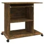 Escritorio de madera contrachapada roble ahumado 80x50x75 cm by vidaXL, Desks - Ref: Foro24-815543, Price: 71,95 €, Discount: %