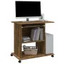 Escritorio de madera contrachapada roble ahumado 80x50x75 cm by vidaXL, Desks - Ref: Foro24-815543, Price: 71,95 €, Discount: %