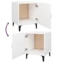 Nachttische 2 Einheiten aus weißem Sperrholz von vidaXL, Nachttische - Ref: Foro24-812061, Preis: 51,12 €, Rabatt: %