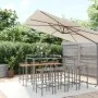 Bar table and garden stools set 9 pieces acacia wood PE rattan gray by vidaXL, Garden sets - Ref: Foro24-3187681, Price: 426,...