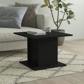 Mesa de centro madera de ingeniería negro 55,5x55,5x40 cm by vidaXL, Coffee table - Ref: Foro24-810317, Price: 36,91 €, Disco...