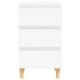 Bedside table with white solid wood legs 40x35x69 cm by vidaXL, Nightstands - Ref: Foro24-805887, Price: 62,75 €, Discount: %
