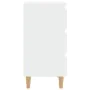 Bedside table with white solid wood legs 40x35x69 cm by vidaXL, Nightstands - Ref: Foro24-805887, Price: 62,75 €, Discount: %