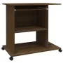 Schreibtisch aus geräuchertem Eichenfurnier 80x50x75 cm von vidaXL, Schreibtische - Ref: Foro24-815545, Preis: 78,67 €, Rabat...