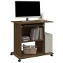 Schreibtisch aus geräuchertem Eichenfurnier 80x50x75 cm von vidaXL, Schreibtische - Ref: Foro24-815545, Preis: 78,67 €, Rabat...