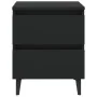 Mesitas de noche 2 uds madera contrachapada negro 40x35x50 cm de vidaXL, Mesitas de noche - Ref: Foro24-805872, Precio: 88,34...