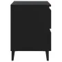 Mesitas de noche 2 uds madera contrachapada negro 40x35x50 cm de vidaXL, Mesitas de noche - Ref: Foro24-805872, Precio: 88,34...