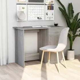 Escritorio de madera contrachapada gris Sonoma 100x50x76 cm de vidaXL, Escritorios - Ref: Foro24-815421, Precio: 88,73 €, Des...