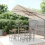 Bartisch und Gartenhocker 7 Stück Akazienholz PE Rattan grau von vidaXL, Gartensets - Ref: Foro24-3187679, Preis: 350,34 €, R...