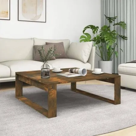 Couchtisch aus geräuchertem Eichensperrholz, 100 x 100 x 35 cm von vidaXL, Couchtisch - Ref: Foro24-815999, Preis: 67,93 €, R...