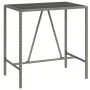 Bartisch und Gartenhocker 7 Stück Akazienholz PE Rattan grau von vidaXL, Gartensets - Ref: Foro24-3187679, Preis: 350,34 €, R...