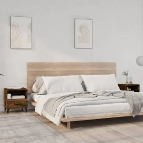 Nachttisch 2 Stück geräuchertes Eichensperrholz von vidaXL, Nachttische - Ref: Foro24-817304, Preis: 68,74 €, Rabatt: %
