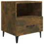 Nachttisch 2 Stück geräuchertes Eichensperrholz von vidaXL, Nachttische - Ref: Foro24-817304, Preis: 68,74 €, Rabatt: %