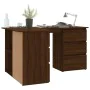 Eckschreibtisch aus braunem Eichensperrholz, 145 x 100 x 76 cm von vidaXL, Schreibtische - Ref: Foro24-815443, Preis: 142,68 ...