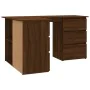 Eckschreibtisch aus braunem Eichensperrholz, 145 x 100 x 76 cm von vidaXL, Schreibtische - Ref: Foro24-815443, Preis: 142,68 ...