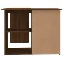Escritorio de esquina contrachapada roble marrón 145x100x76 cm de vidaXL, Escritorios - Ref: Foro24-815443, Precio: 144,66 €,...