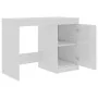 Glänzend weißer Schreibtisch aus Holzwerkstoff, 140 x 50 x 76 cm von vidaXL, Schreibtische - Ref: Foro24-3054786, Preis: 181,...