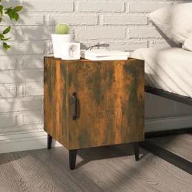 Bedside table made of plywood in a smoked oak color by vidaXL, Nightstands - Ref: Foro24-817315, Price: 29,68 €, Discount: %