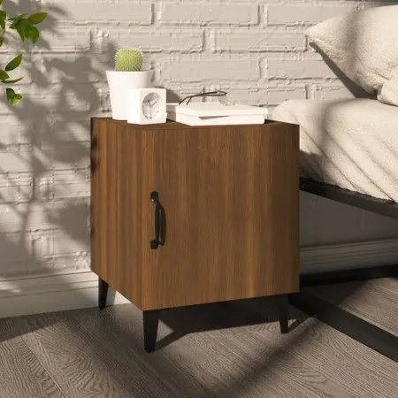 Brown oak plywood nightstand by vidaXL, Nightstands - Ref: Foro24-817319, Price: 28,70 €, Discount: %
