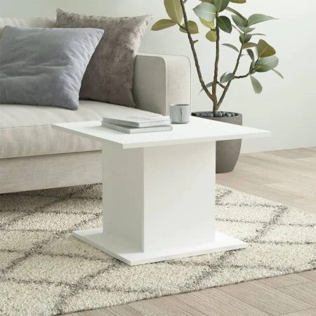 Mesa de centro madera de ingeniería blanca 55,5x55,5x40 cm de vidaXL, Mesas de centro - Ref: Foro24-810316, Precio: 34,35 €, ...