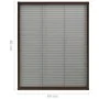Pleated mosquito net for brown aluminum windows 60x80cm by vidaXL, Mosquito nets for windows - Ref: Foro24-148653, Price: 29,...