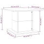 Mesa de centro madera de ingeniería blanca 55,5x55,5x40 cm de vidaXL, Mesas de centro - Ref: Foro24-810316, Precio: 34,35 €, ...