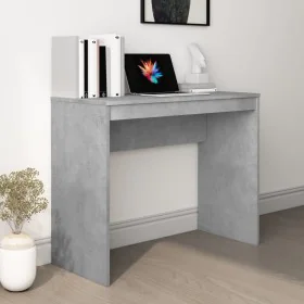 Betongrauer Sperrholzschreibtisch 90x40x72 cm von vidaXL, Schreibtische - Ref: Foro24-800382, Preis: 42,30 €, Rabatt: %