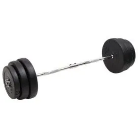 Mancuerna curl con discos 90 kg de vidaXL, Peso libre - Ref: Foro24-3145023, Precio: 210,71 €, Descuento: %