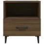 Bedside table 2 units plywood oak brown color by vidaXL, Nightstands - Ref: Foro24-817308, Price: 71,87 €, Discount: %