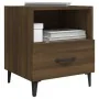 Bedside table 2 units plywood oak brown color by vidaXL, Nightstands - Ref: Foro24-817308, Price: 71,87 €, Discount: %