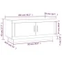 Schwarzer Couchtisch aus Holzwerkstoff, 102 x 50 x 45 cm von vidaXL, Couchtisch - Ref: Foro24-811809, Preis: 77,59 €, Rabatt: %