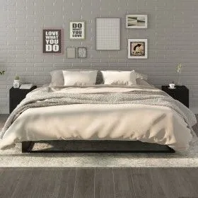 Nachttische 2 Einheiten aus schwarzem Sperrholz von vidaXL, Nachttische - Ref: Foro24-812063, Preis: 69,50 €, Rabatt: %