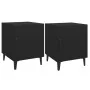 Nightstands 2 units black plywood by vidaXL, Nightstands - Ref: Foro24-812063, Price: 69,50 €, Discount: %