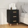 Black engineered wood nightstand 40x40x66 cm by vidaXL, Nightstands - Ref: Foro24-812079, Price: 62,48 €, Discount: %