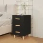 Schwarzer Nachttisch aus Holzwerkstoff, 40 x 40 x 66 cm von vidaXL, Nachttische - Ref: Foro24-812079, Preis: 61,66 €, Rabatt: %