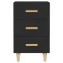 Schwarzer Nachttisch aus Holzwerkstoff, 40 x 40 x 66 cm von vidaXL, Nachttische - Ref: Foro24-812079, Preis: 61,66 €, Rabatt: %