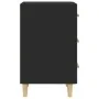 Mesita de noche madera de ingeniería negro 40x40x66 cm de vidaXL, Mesitas de noche - Ref: Foro24-812079, Precio: 61,66 €, Des...