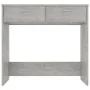 Escritorio de madera contrachapada gris hormigón 80x40x75 cm de vidaXL, Escritorios - Ref: Foro24-801359, Precio: 50,46 €, De...