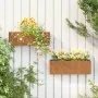 Wall planters 2 pcs rusty corten steel 53x10x17 cm by vidaXL, Pots and planters - Ref: Foro24-823686, Price: 50,22 €, Discoun...