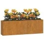 Wall planters 2 pcs rusty corten steel 53x10x17 cm by vidaXL, Pots and planters - Ref: Foro24-823686, Price: 50,22 €, Discoun...