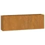 Wall planters 2 pcs rusty corten steel 53x10x17 cm by vidaXL, Pots and planters - Ref: Foro24-823686, Price: 50,22 €, Discoun...