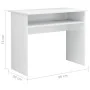 Schreibtisch aus glänzend weißem Sperrholz, 90 x 50 x 74 cm von vidaXL, Schreibtische - Ref: Foro24-801176, Preis: 65,96 €, R...