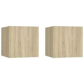 Nightstands 2 pcs engineered wood Sonoma oak 30.5x30x30cm by vidaXL, Nightstands - Ref: Foro24-3079716, Price: 44,39 €, Disco...