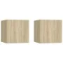 Nightstands 2 pcs engineered wood Sonoma oak 30.5x30x30cm by vidaXL, Nightstands - Ref: Foro24-3079716, Price: 44,39 €, Disco...
