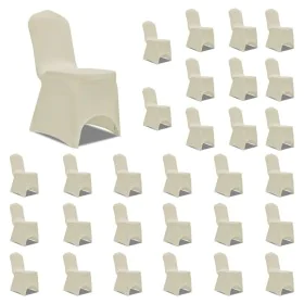 Elastic chair cover cream 30 units by vidaXL, Covers - Ref: Foro24-3051643, Price: 116,75 €, Discount: %