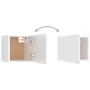 Weißer Nachttisch aus Holzwerkstoff, 30,5 x 30 x 30 cm von vidaXL, Nachttische - Ref: Foro24-3079724, Preis: 32,52 €, Rabatt: %