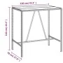 Bar table and garden stools 5 pieces acacia wood black PE rattan by vidaXL, Garden sets - Ref: Foro24-3187676, Price: 257,51 ...